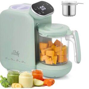 Baby Food Maker Stainless Steel Steam Basket, 5-in-1 Processor Steamer Blender